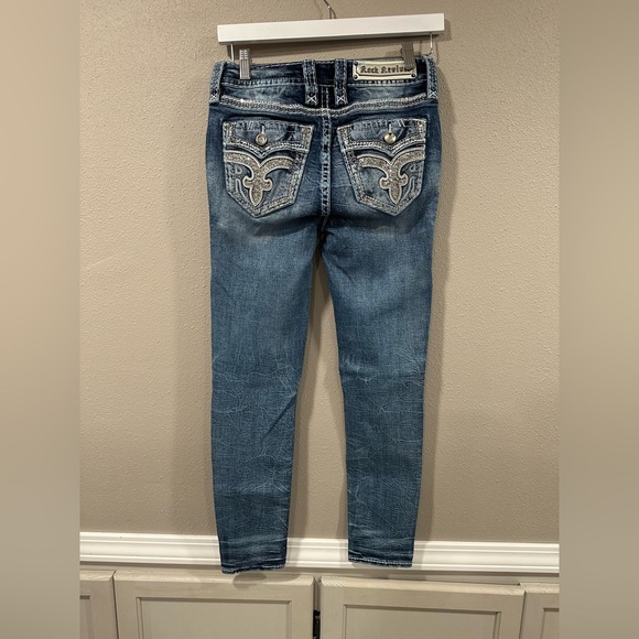 Rock Revival Beet Red Mid-Rise Skinny Stretch Jean - Picture 2 of 16